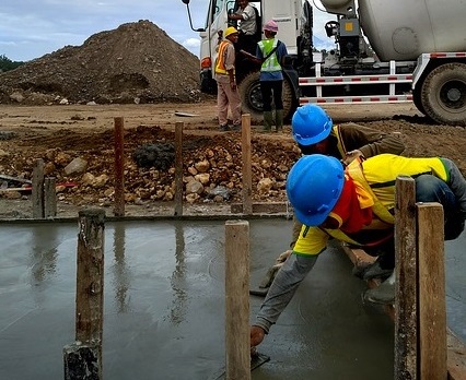 заливка бетона